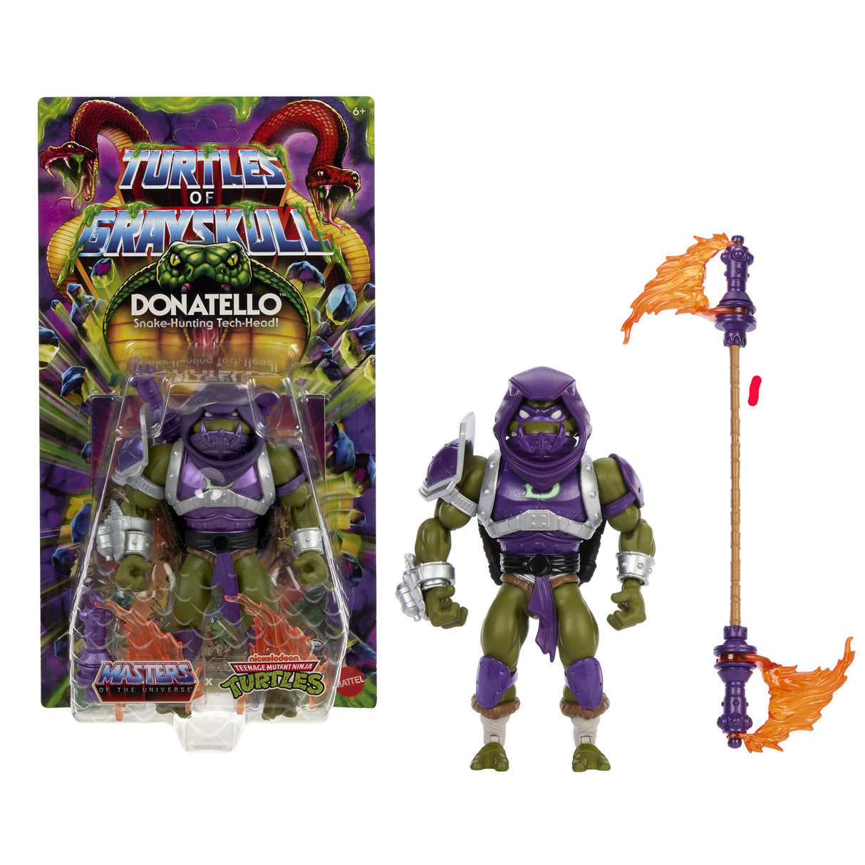 Figura De Juguete Mattel Masters Of The Universe Origins Tortugas De Grayskull Donatello Jbm98