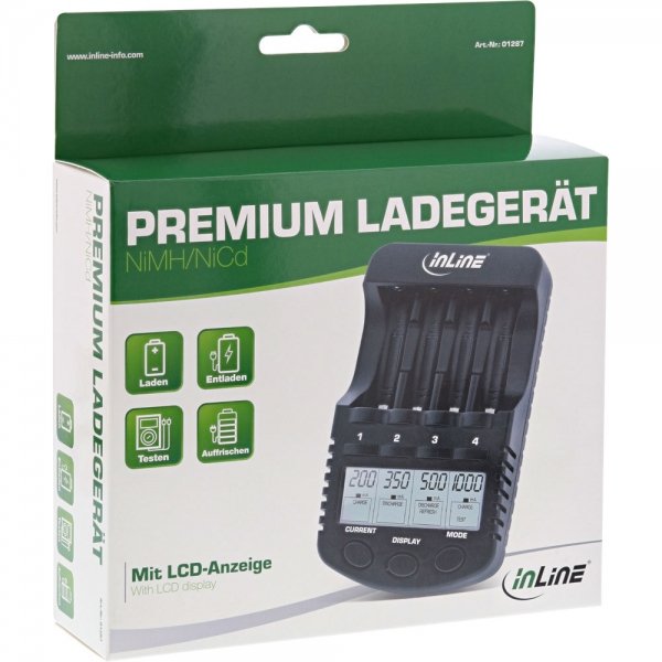 Cargador Rápido Inline Premium, Nicd+Nimh Aa Y Aaa