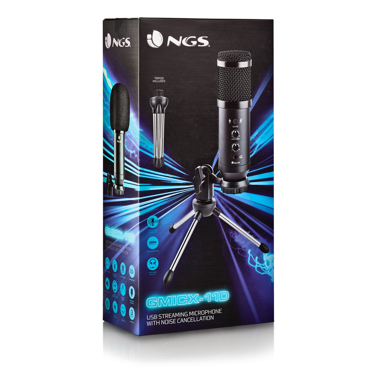 EAN 8435430620542 - NGS GMICX-110 Negro Micrófono para videoconsola imagen 11