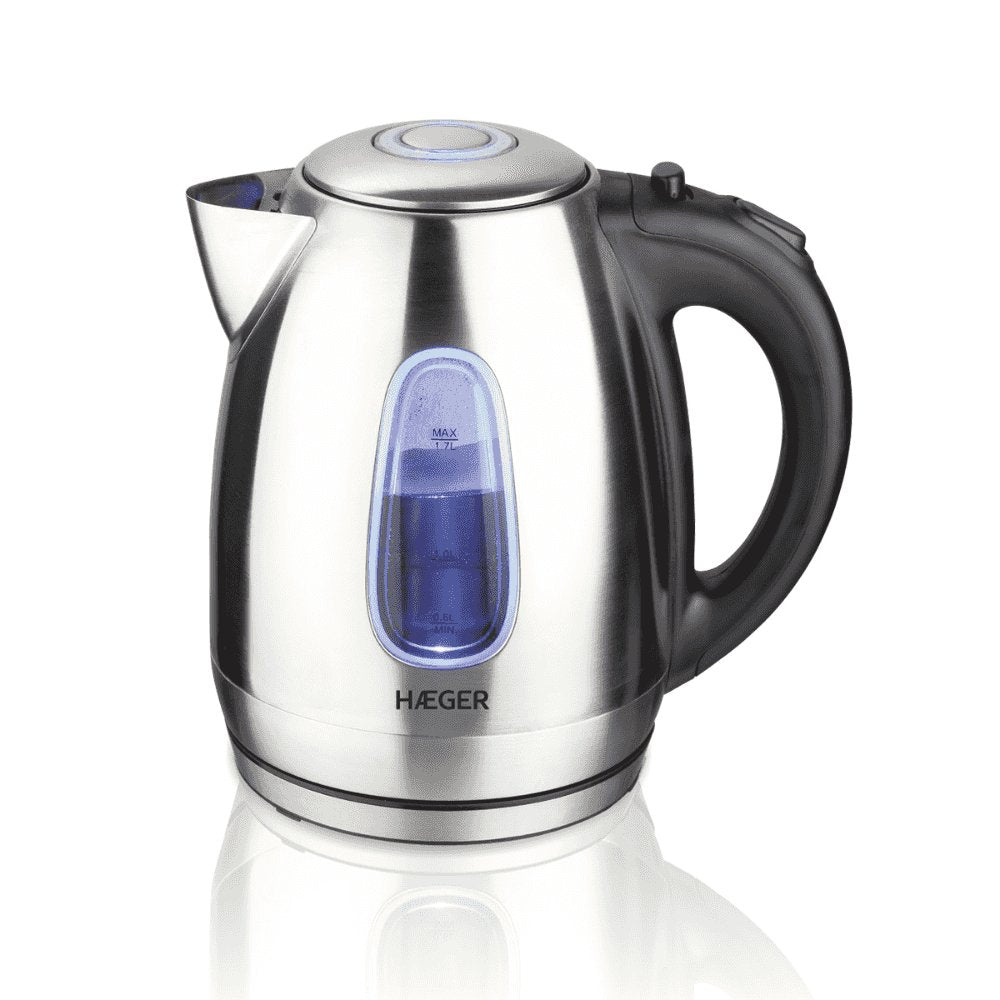 EAN 5608475016677 - Haeger EK-22S.027A tetera eléctrica 1,7 L 2200 W Negro, Acero inoxidable imagen 1
