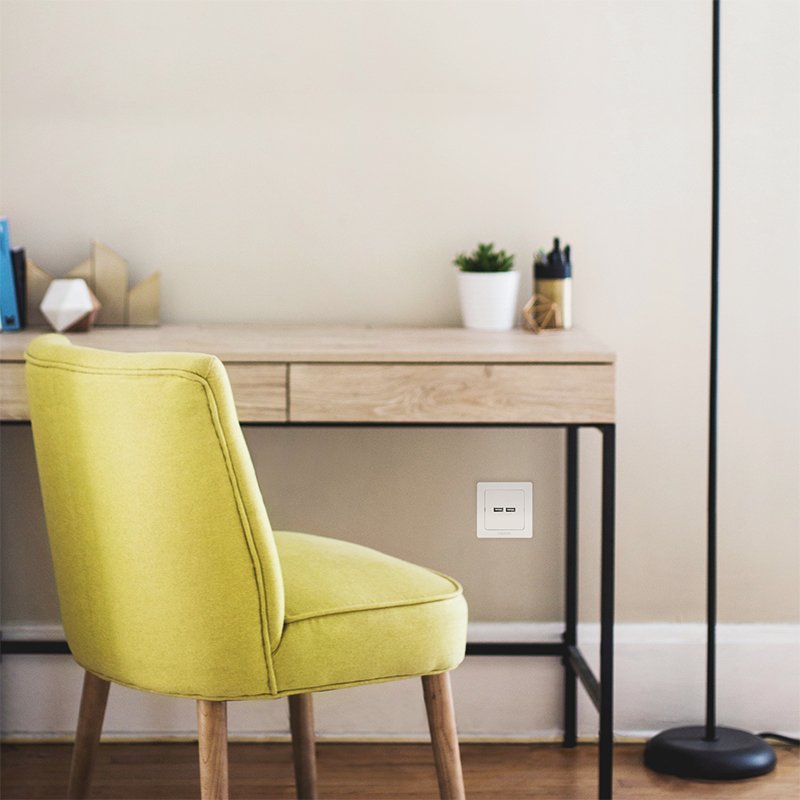 Logilink Pa0163 Toma De Pared Con 2x Puerto Usb Blanco