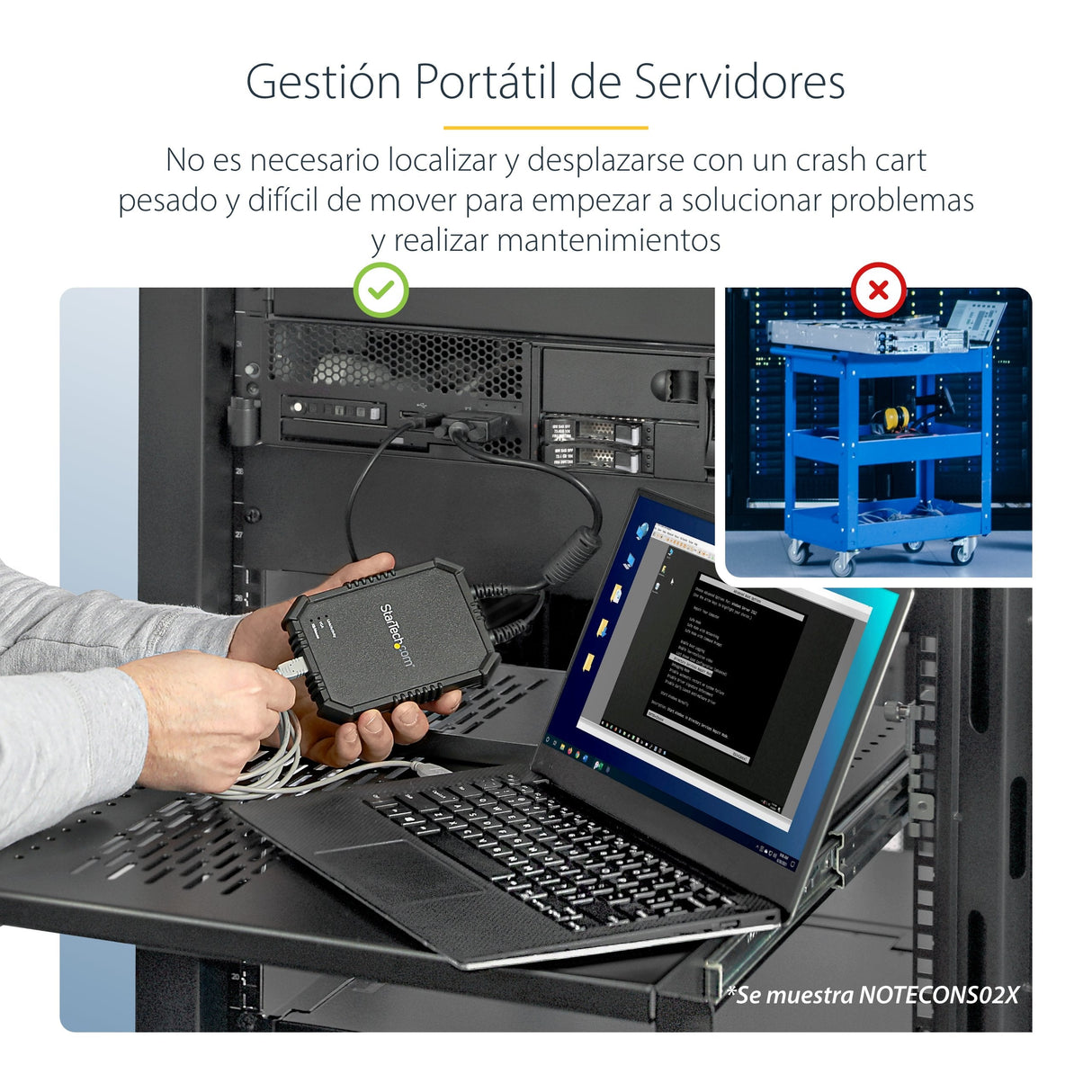 Startech Adaptador Crash Cart Conector Usb Kvm Ord