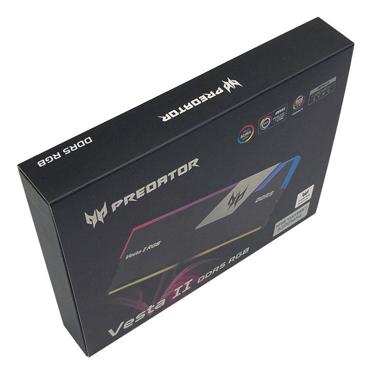 Acer Predator Vesta2 Ddr5 32g Cl34 Black Rgb 16x2 6000