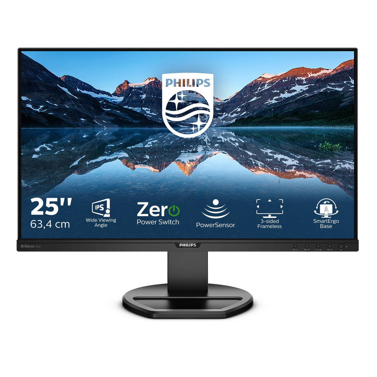 Monitor Philips B Line 252b9 Led 25" 1920 X 1200 Wuxga @ 60 Hz Ips 300 Cd/M 1000:1 5 Ms Hdmi, Dvi-D, Vga, Displayport Altavoces Negro Textura