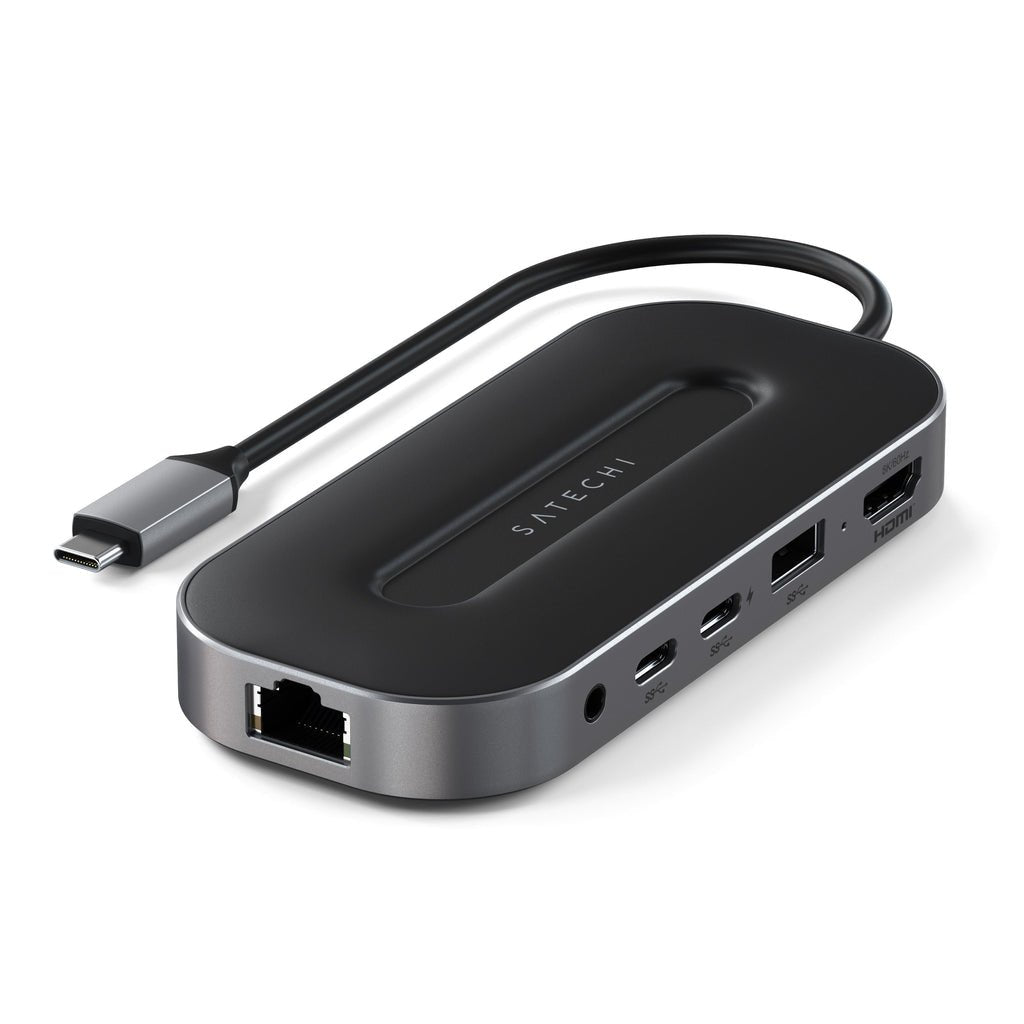 EAN 810086360512 - Satechi ST-U4MGEM base para portátil y replicador de puertos Alámbrico USB4 Negro, Gris imagen 1