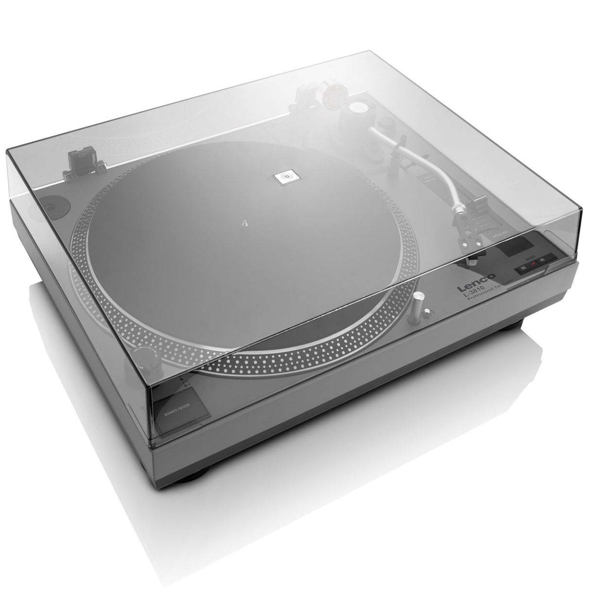 EAN 8711902071976 - Lenco L-3810 Tocadiscos de tracción directa Gris Manual imagen 4