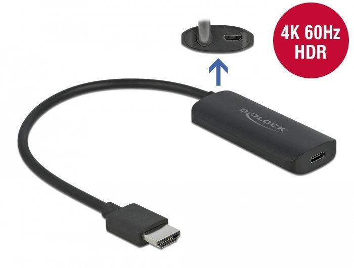 Delock Adaptador Hdmi-A Macho A Usb Tipo-C Hembra (Dp Alt Mode) 4k 60