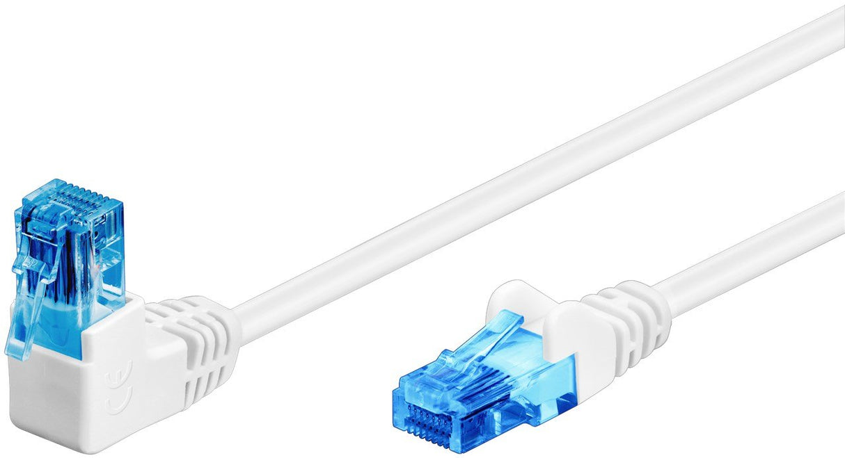 Latiguillo Cat 6a, U/Utp, 5.00 M, Gris, Cca-Pvc 1 X Conector 90º