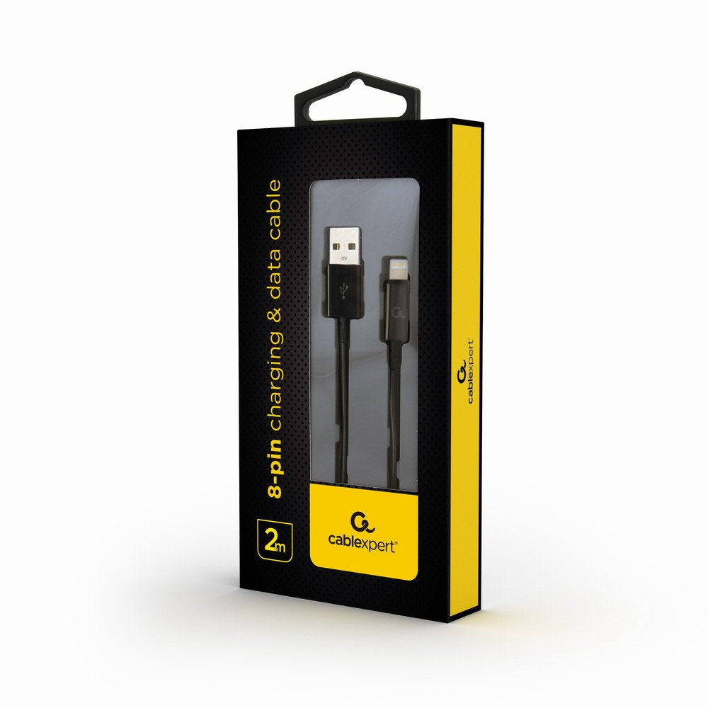 EAN 8716309087681 - Gembird CC-USB2-AMLM-2M cable de conector Lightning Negro imagen 3