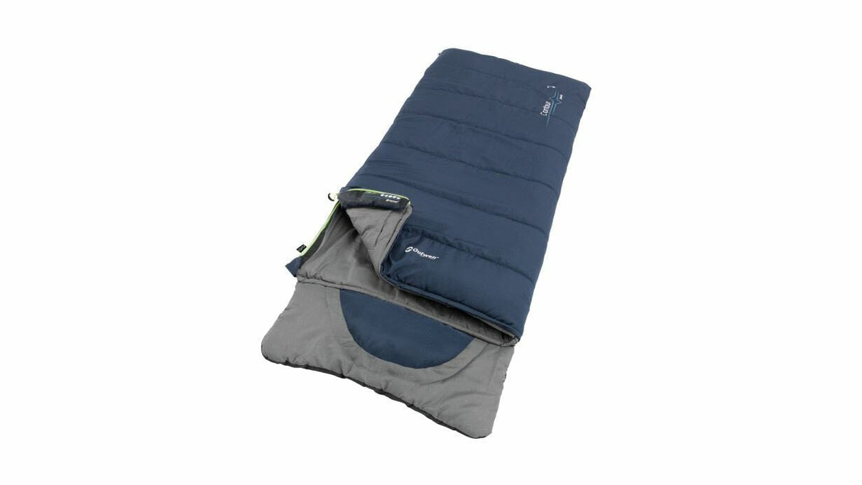 Saco De Dormir Outwell Contour Junior Cremallera Izquierda Azul Profundo