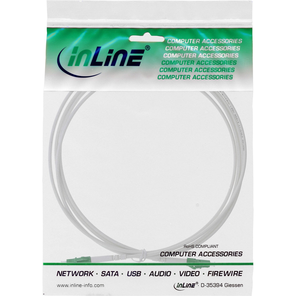 Inline 88215 Cable De Fibra Optica 15 M Lc/Apc Os2 Blanco