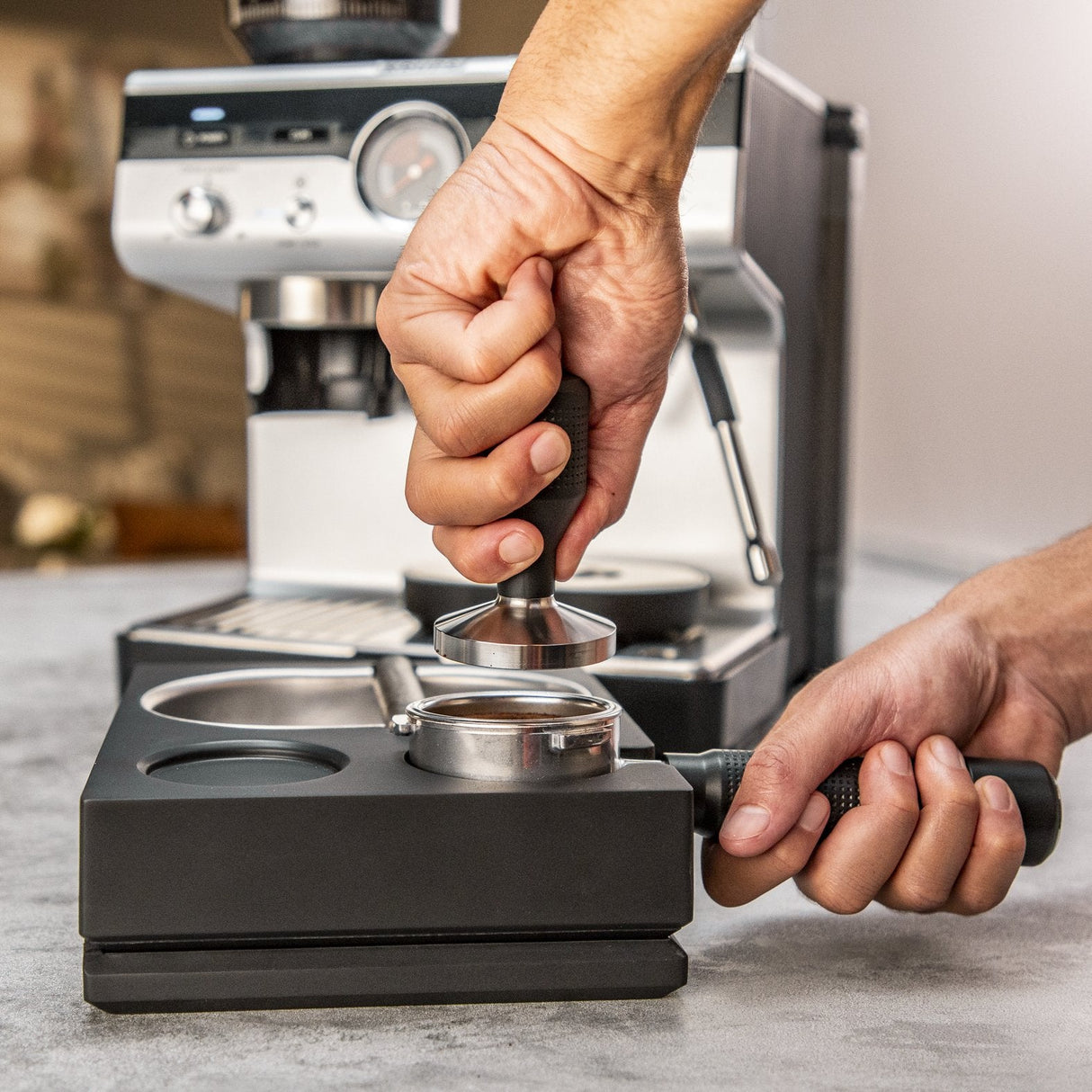 Krups Xp801t Precision Espressomaschine, Negro/Silber