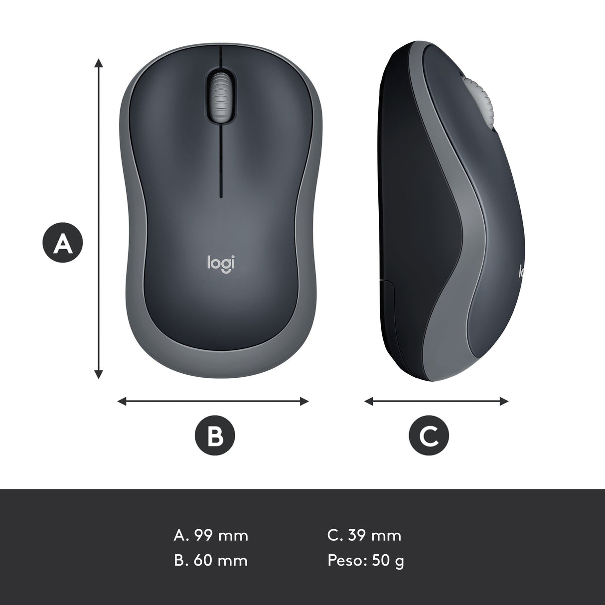 EAN 5052883525472 - Logitech 910-002235 ratón Oficina Ambidextro RF inalámbrico Óptico 1000 DPI imagen 10
