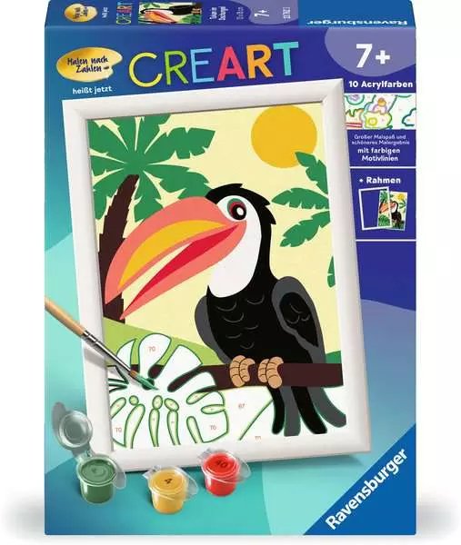 Pintura De Ravensburger Para Números - Tukan En La Jungla 23762