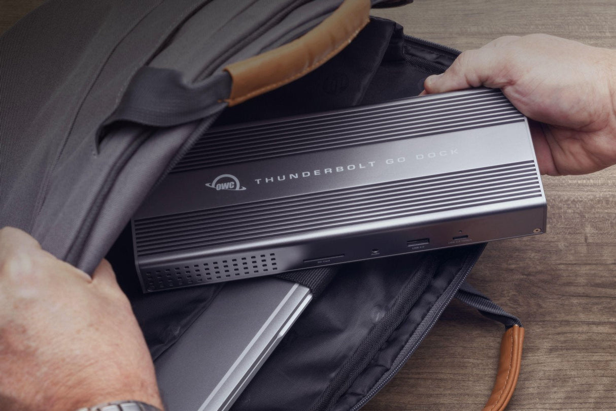 Owc Thunderbolt Go Dock, Estación De Acoplamiento Plateada, Usb, Sd Owctb4dkg11p