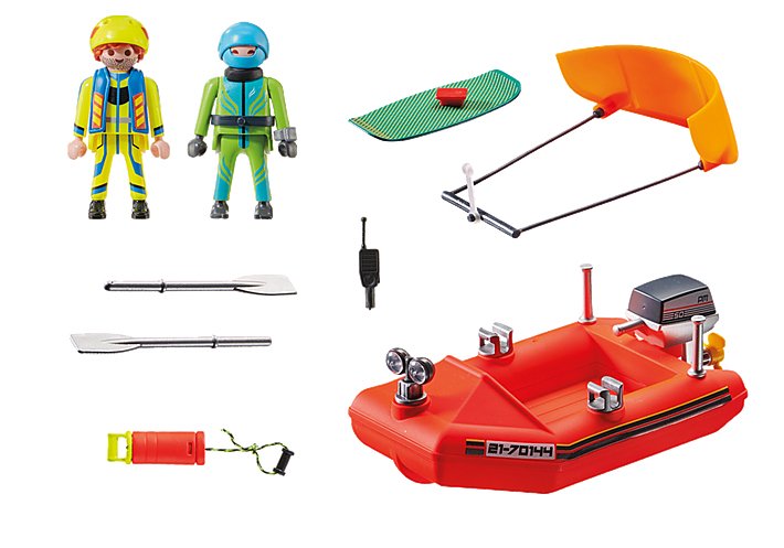 Playmobil 70144 Socorro Kitesurfer Rescate Con El Barco
