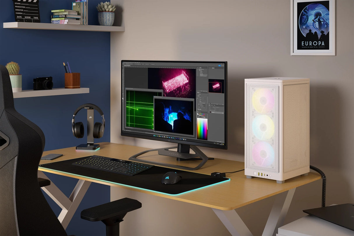 Caja Mini Itx Icue 2000d Rgb Airflow White Corsair