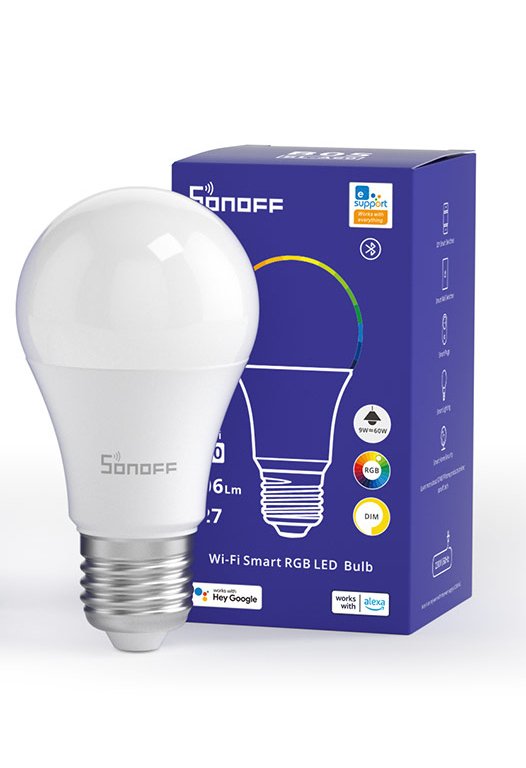 Bombilla Sonoff B05-Bl-A60 9w Rgb Wifi/Bluetooth Blanco Inteligente