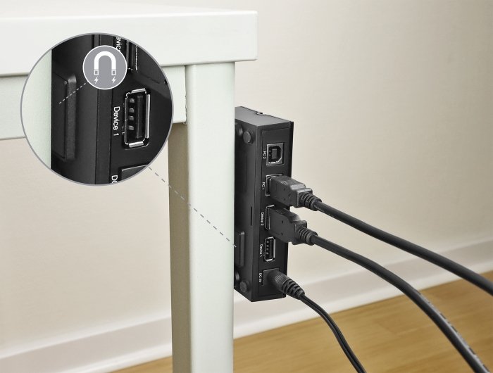 Delock Delock Conmutador Usb 2.0 Para 2 Pc A 2 Dispositivos, Conmutador Usb 11492