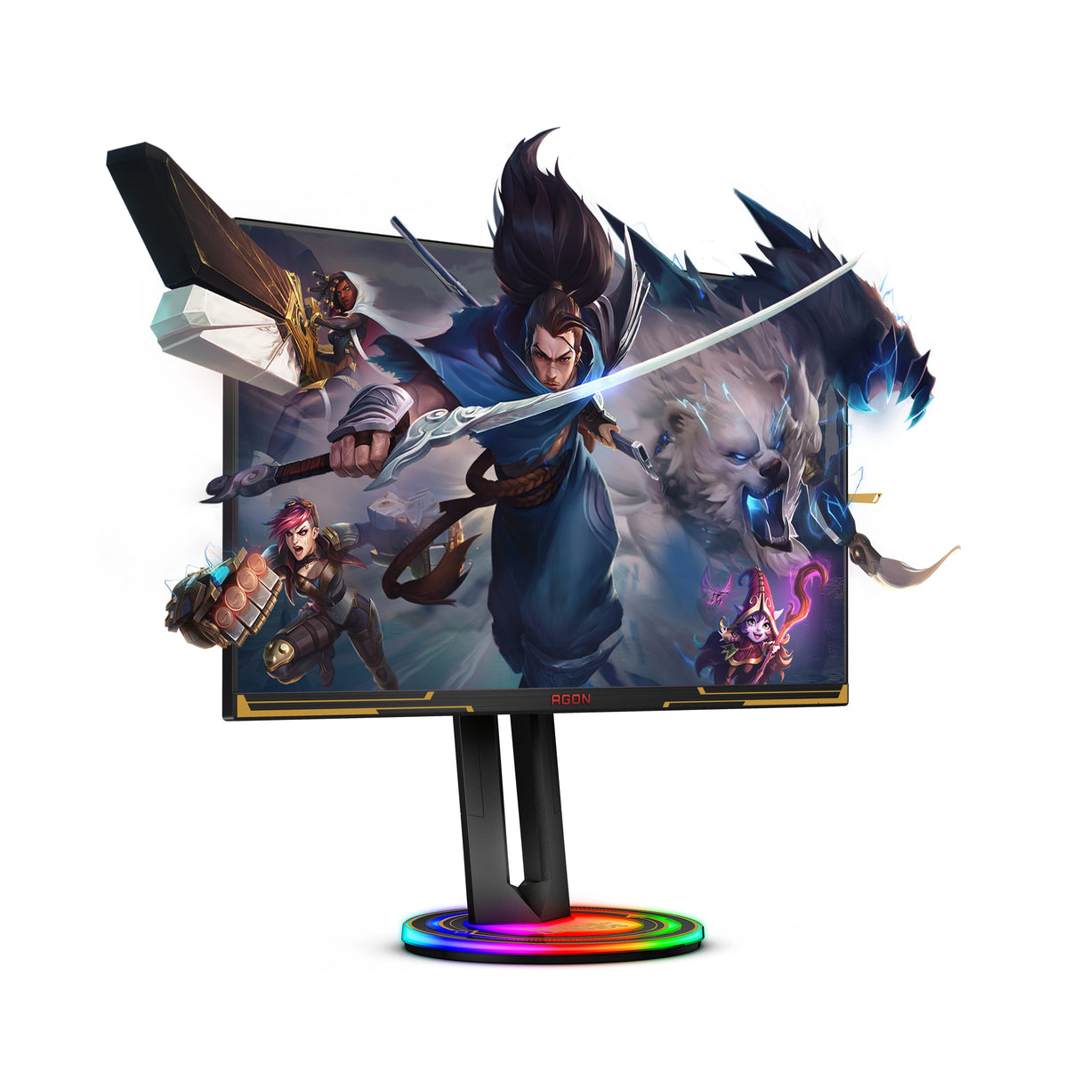 EAN 4038986180580 - AOC AGON AG275QXL pantalla para PC 68,6 cm (27") 2560 x 1440 Pixeles Quad HD LED Negro, Oro imagen 4