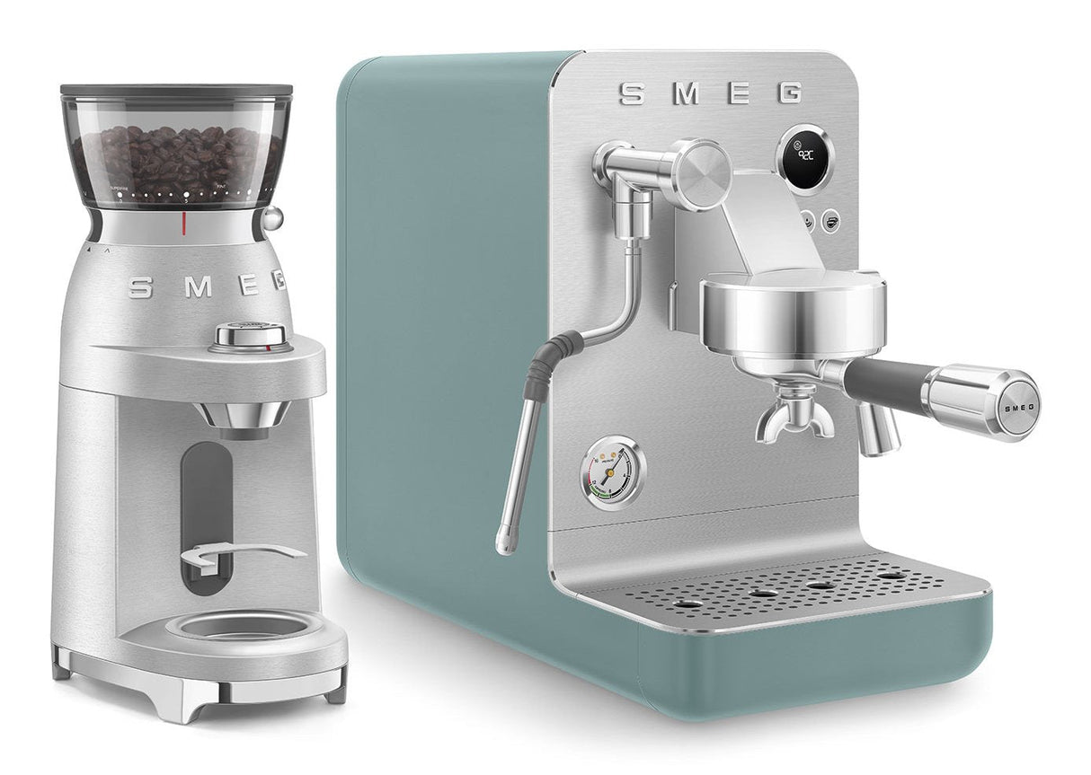 Smeg Espresso Coffee Machine Collection Emerald Green Emc02egmeu