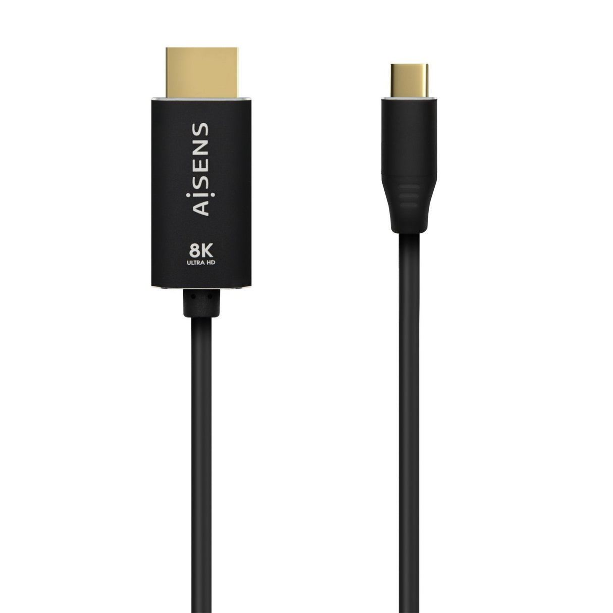 Aisens Cable Aluminio Usb-C A Hdmi 2.1 8k@60hz - Usb-C/M-Hdmi/M - 1m - Negro