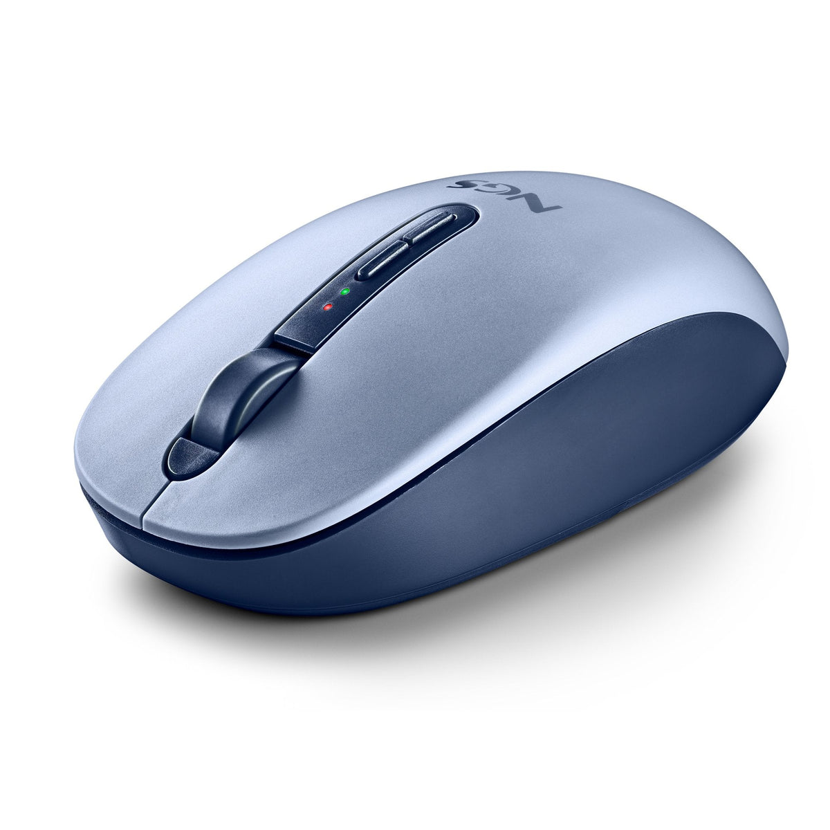 Ratón Ergonómico Inalámbrico Ngs Fog Dual Fogdualblue Silencioso Hasta 1600 Dpi Azul