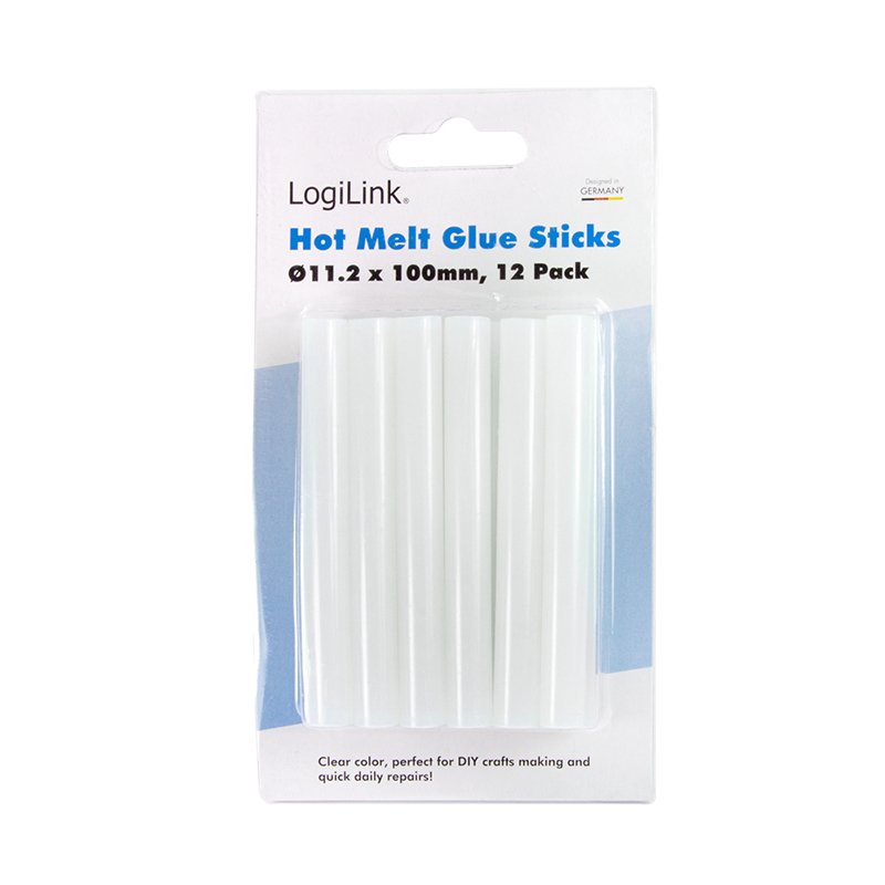 Logilink Wz0054 Barra De Pegamento Termofusible Ø11,2 Mm, 12 Unidades, Apto Para Wz0051