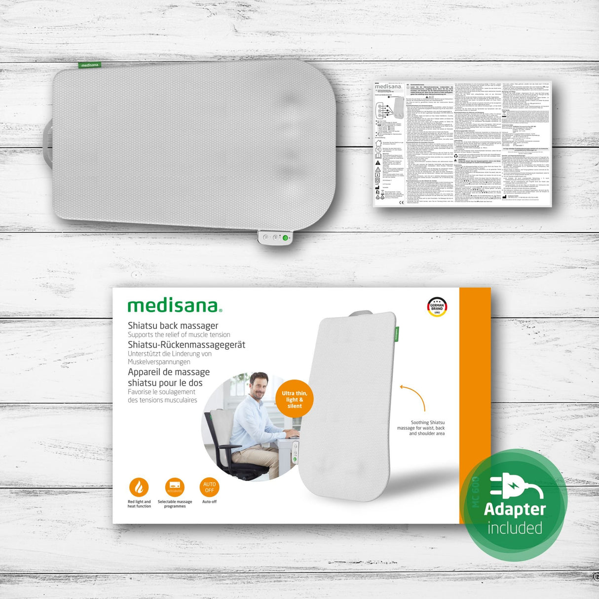 EAN 4015588889677 - Medisana MC 600 masajeador Atrás Blanco imagen 2