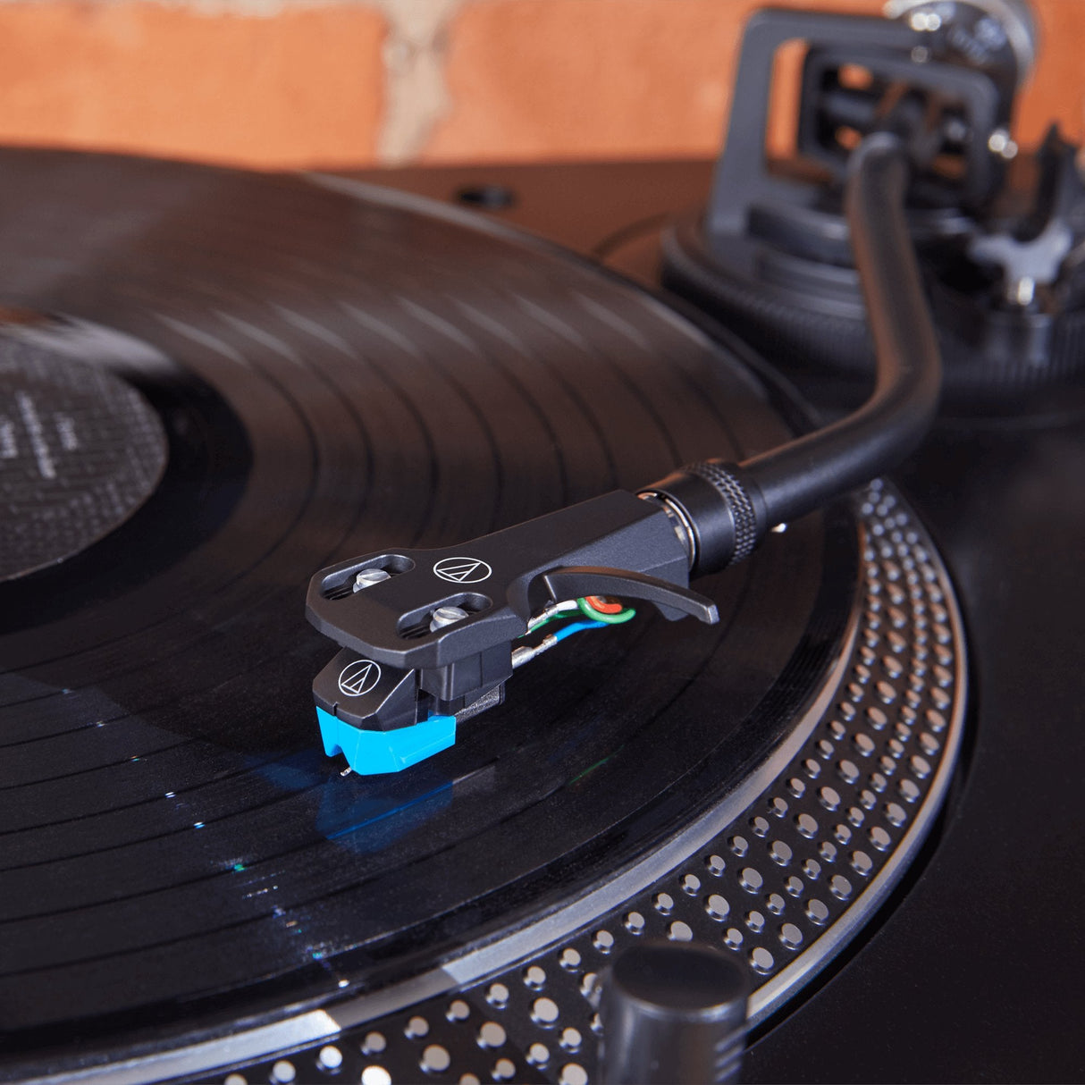 Audio Technica At-Vm95c/H, Tonabnehmer Negro/Azul