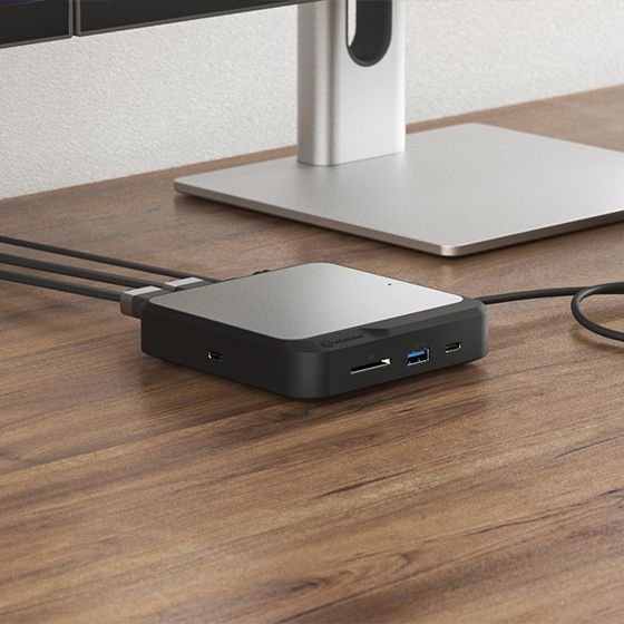 Alogic Duch2 Base Para Portátil Y Replicador De Puertos Alámbrico Usb 3.2 Gen 2 (3.1 Gen 2) Type-C Negro, Gris