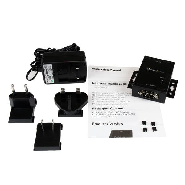 EAN 0065030852555 - StarTech.com IC232485S convertidor, repetidor y aislador en serie RS-232 Negro imagen 4