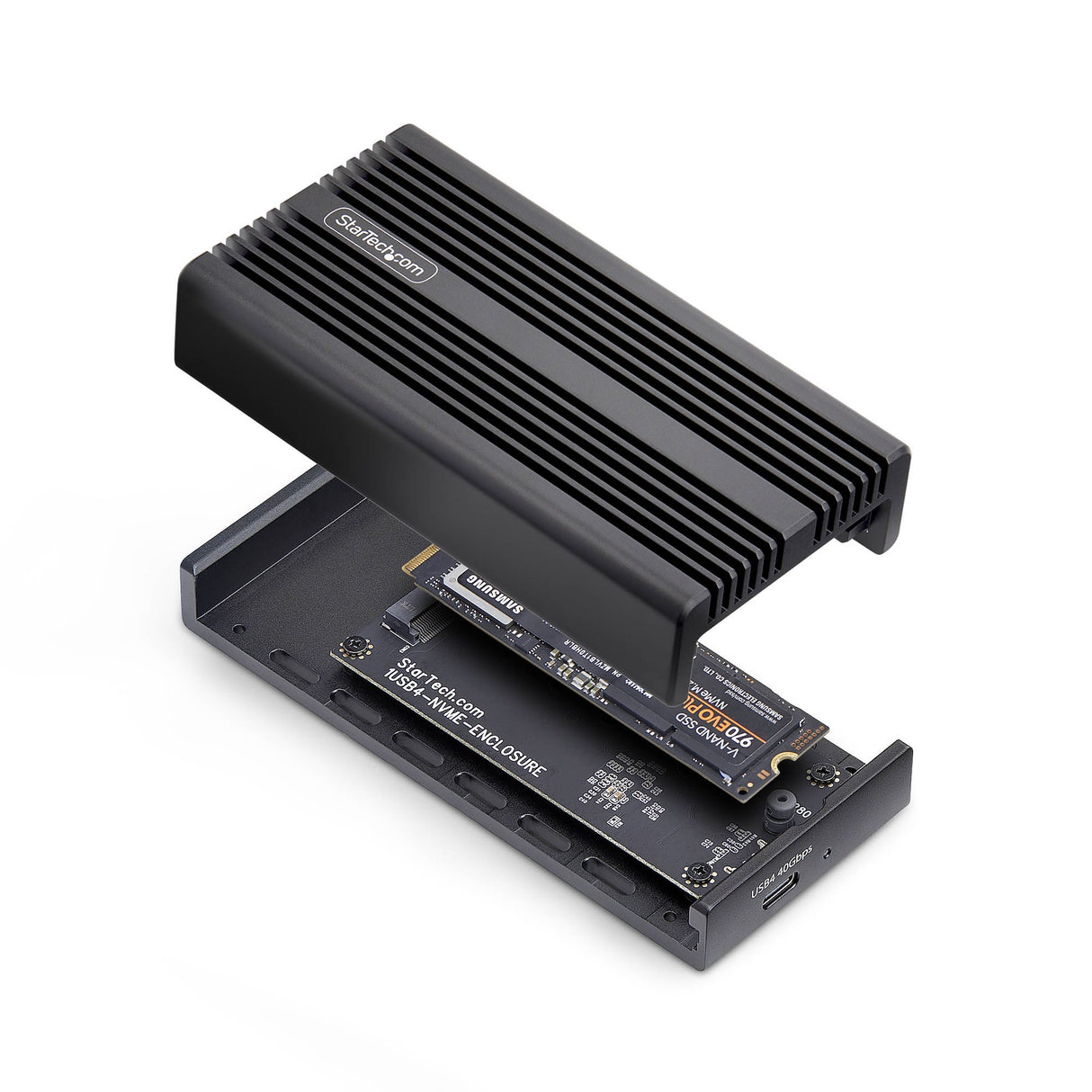 EAN 0065030907248 - StarTech.com 1USB4-NVME-ENCLOSURE caja para disco duro externo Caja externa para unidad de estado sólido imagen 4