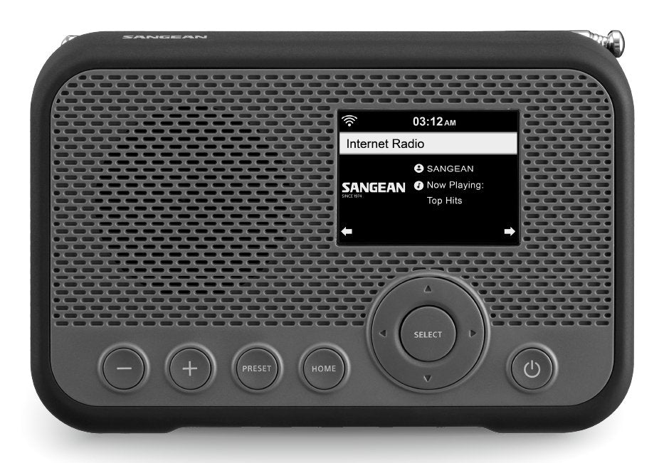 Radio Portátil Sangean Wfr-39 Grey Black