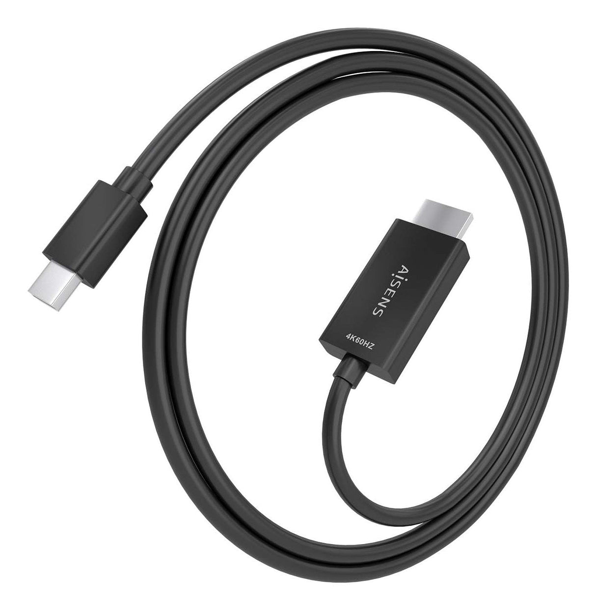 Aisens Cable Conversor Mini Dp A Hdmi 4k@60hz, Mini Dp/M-Hdmi/M, Negro, 1.5m