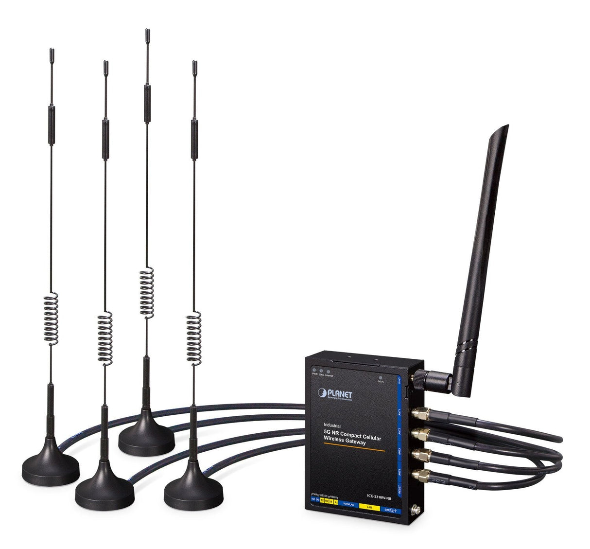 EAN 4711605287470 - PLANET Industrial 5G NR Compact Cellular Wireless Gateway - Gateway pasarel y controlador imagen 1