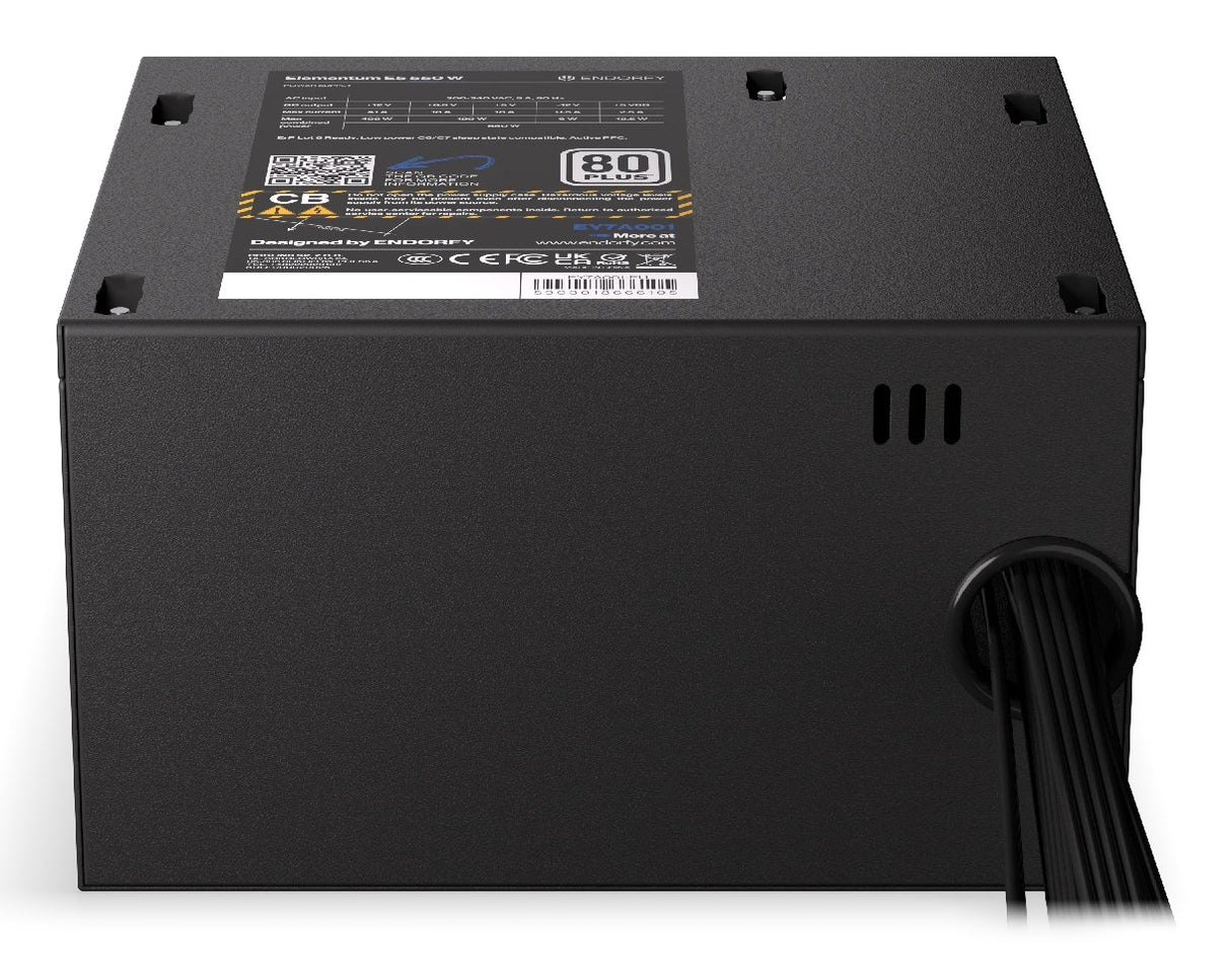 EAN 5903018666105 - ENDORFY Elementum E5 550W unidad de fuente de alimentación 24-pin ATX ATX Negro imagen 8