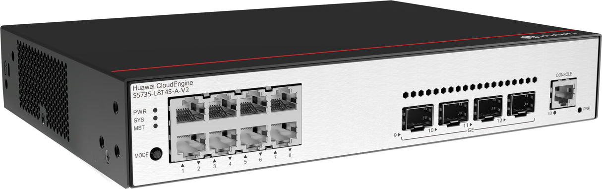 EAN 6901443421831 - Huawei CloudEngine S5735-L8T4S-A-V2 Gestionado L3 Gigabit Ethernet (10/100/1000) 1U Negro, Plata imagen 3