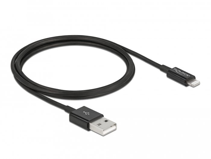 Delock Cable Datos Y Carga Usb Para Iphone, Ipad, Ipod Negro 1 M