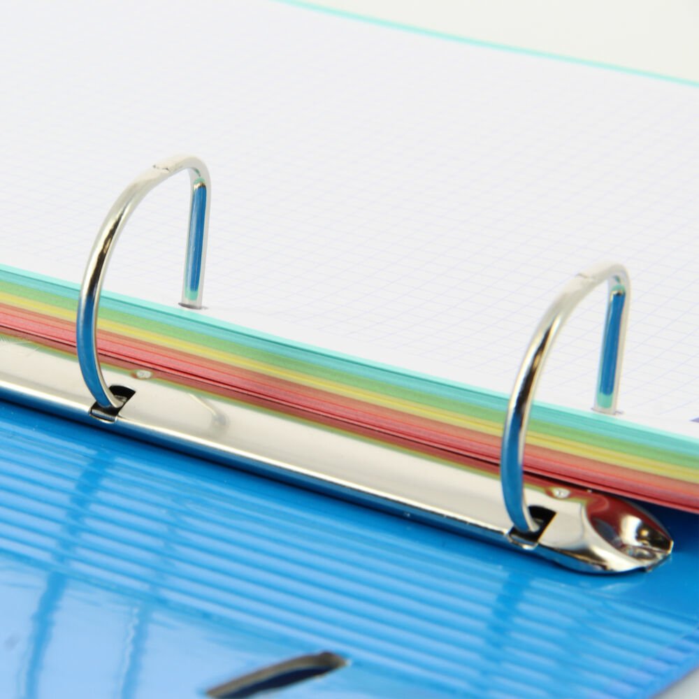 Oxford Carpeta 4 Anillas Classic Europeanbinder C/ Recambio 100h 5x5 A4+ Turquesa