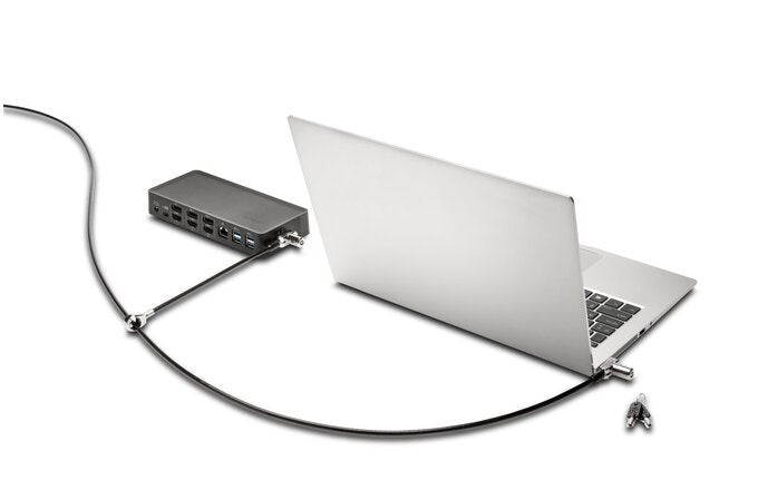 Kensington Candado Con Cable Y Llave 3 En 1 Universal Con Dos Cabezales