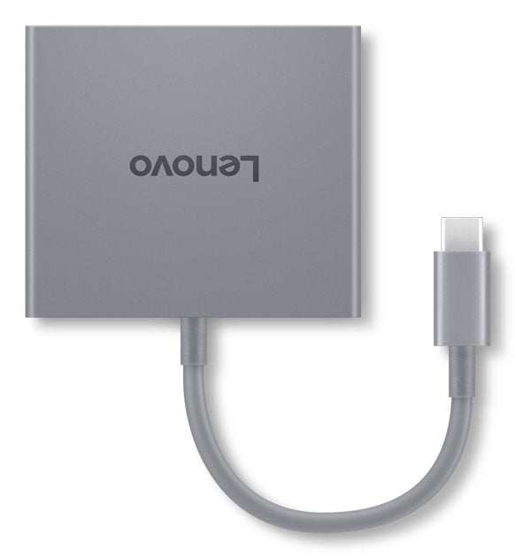 Lenovo Gx91r64790 Base Para Portátil Y Replicador De Puertos Alámbrico Usb 3.2 Gen 1 (3.1 Gen 1) Type-C Gris