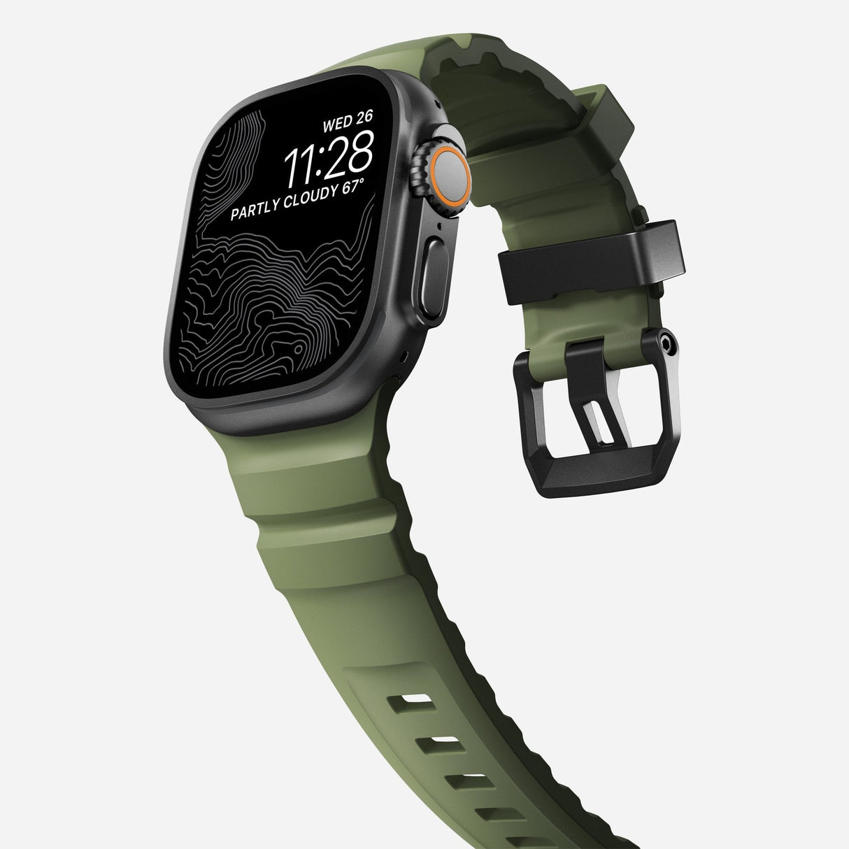 Nomad Rocky Point Band 42/44/45/ 49mm Forest Connector Black