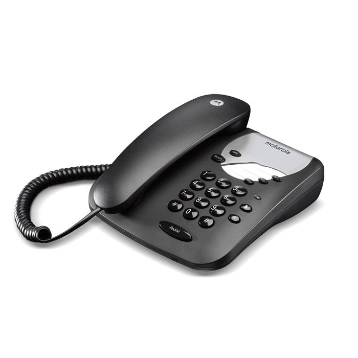 Telf. Con Cable Motorola Ct1 Negro No Display/Rellamada/Función Mute/ Teclas Memoria 107ct1black