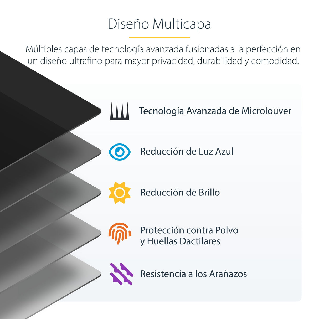 Filtro De Privacidad Startech.Com 16:9 Para Monitor De 27" Ángulo De Visión De +/- 30° - Brillante