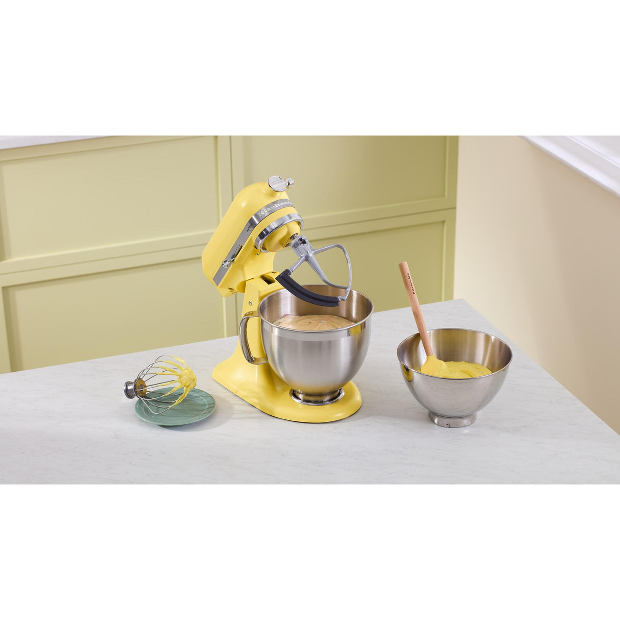 Kitchenaid 5ksm195psebt Batidora Batidora De Varillas 300 W Acero Inoxidable, Amarillo
