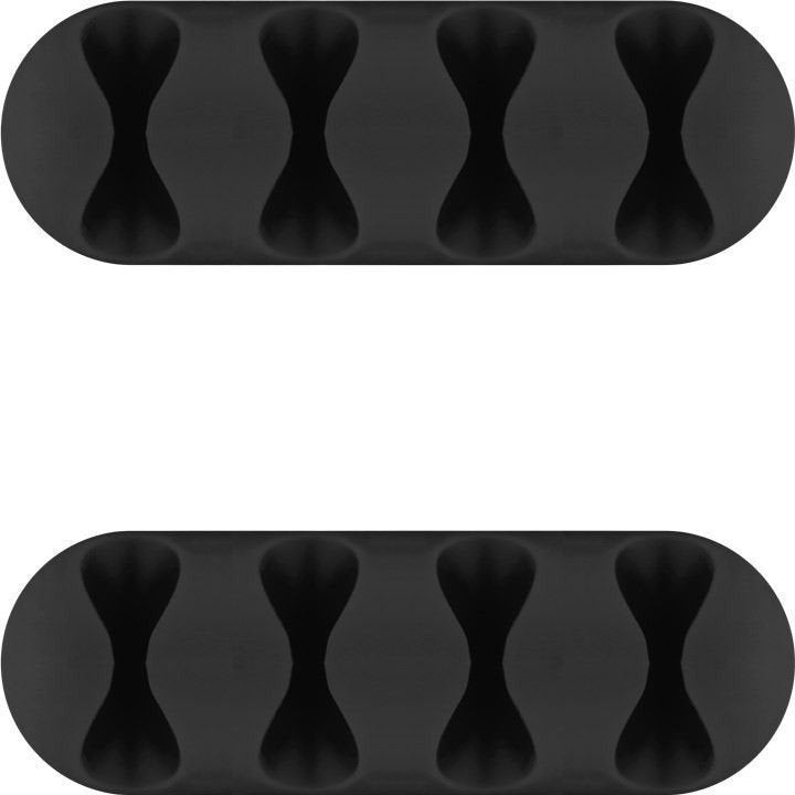 Goobay 70406 Organizador De Cables 4-Slots, 2 Piezas 70406