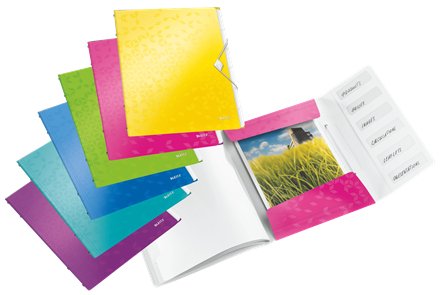 Leitz Clasificador Wow Pp 6 Separadores + 3 Solapas A4 Surtidos