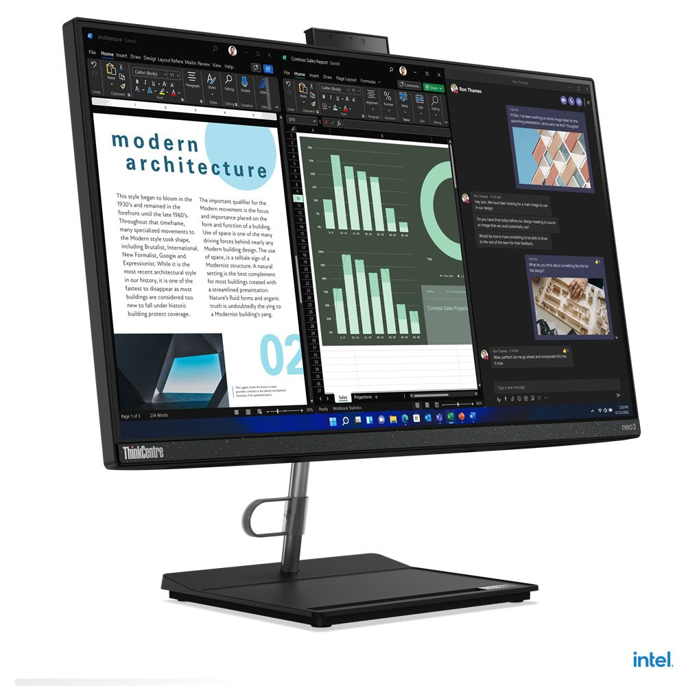 EAN 196379058725 - Lenovo ThinkCentre neo 30a 24 Intel® Core™ i5 i5-1240P 60,5 cm (23.8") 1920 x 1080 Pixeles PC todo en uno imagen 2