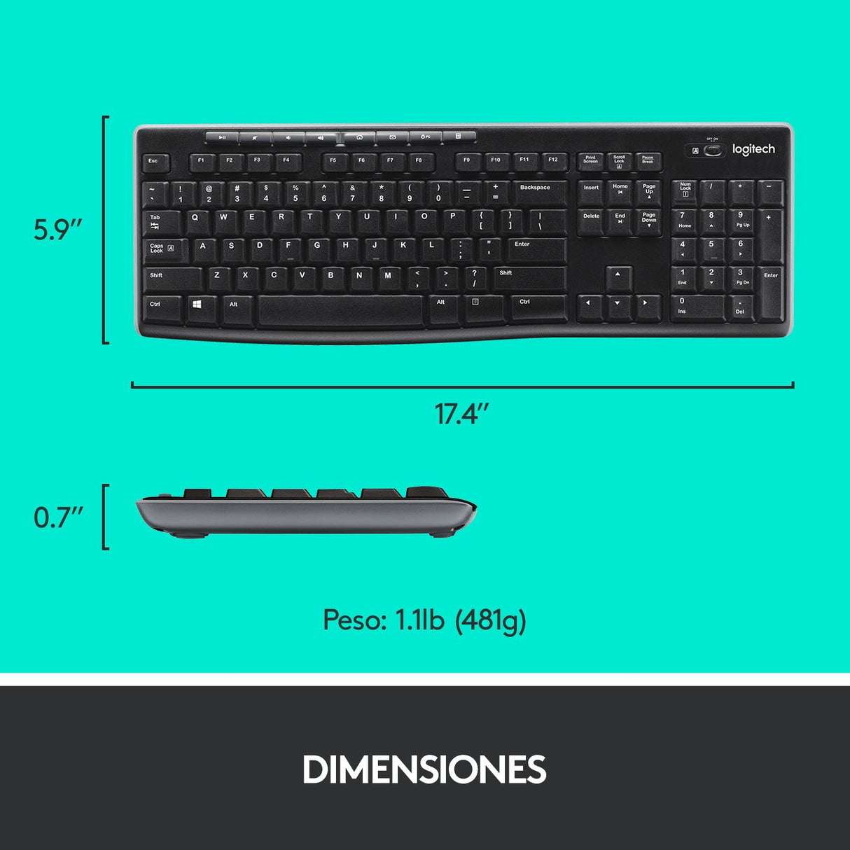 EAN 5099206039193 - Logitech 920-004513 teclado Ratón incluido Hogar RF inalámbrico QWERTY Español Negro imagen 13